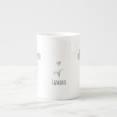 Tulpen in Pitcher Ceramic Porselein Kop (Voorkant)