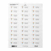 Tulpen in vase Elegant return address label (Full Sheet)