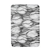 Tulpen in zwart-wit badmat (Voorkant Verticaal)