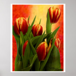 Tulpen - jGibney 2010 Ondertekende Tulpen Poster