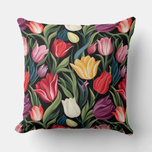 Tulpen Katoenen Worp Kussen