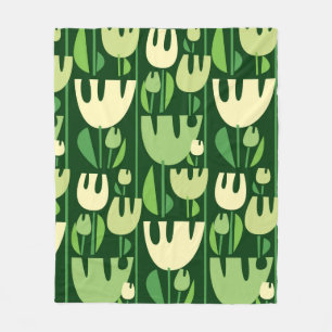 Tulpen kleuren naadloos patroon fleece deken