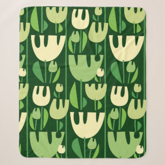 Tulpen kleuren naadloos patroon sherpa deken