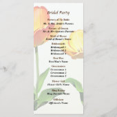 Tulpen lang en kort huwelijksprogramma programma (Achterkant)