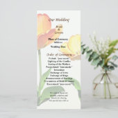 Tulpen lang en kort huwelijksprogramma programma (Staand voorkant)