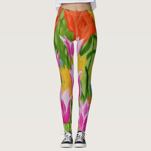 Tulpen leggings (Voorkant)