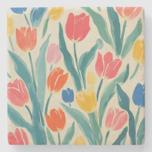 Tulpen Lente Pracht Stenen Onderzetter