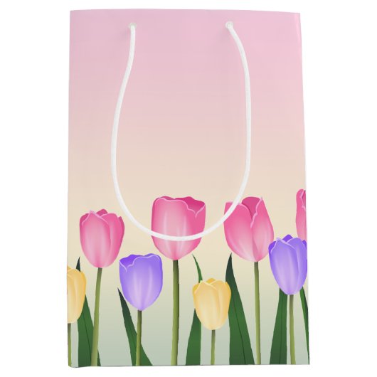 Tulpen Medium Cadeauzakje (Voorkant)