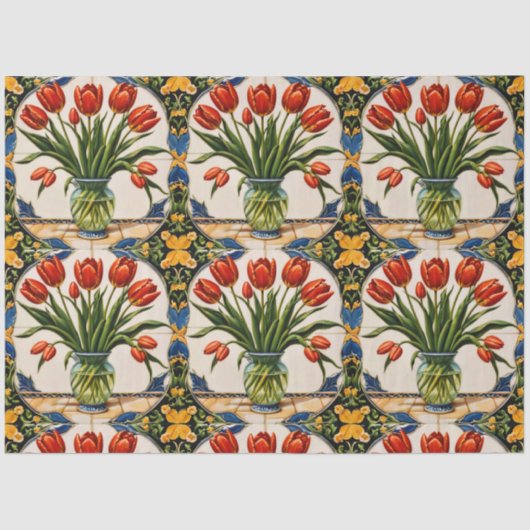 Tulpen Modern Mooi Collectie Tissuepapier (Voorkant)