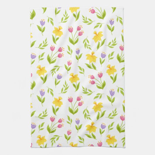 Tulpen -N- Daffodils Theedoek (Verticaal)