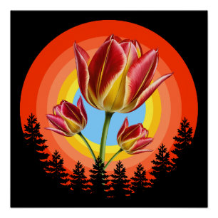 tulpen natuur botanische plant perfect poster