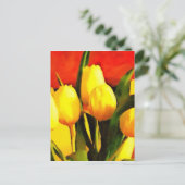 Tulpen (olieverf-stijl) briefkaart (Staand voorkant)