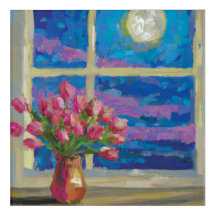 Tulpen onder de moonmuur