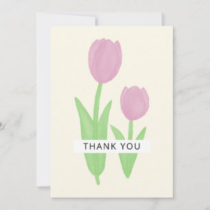 Tulpen ontwerp dank u kaart