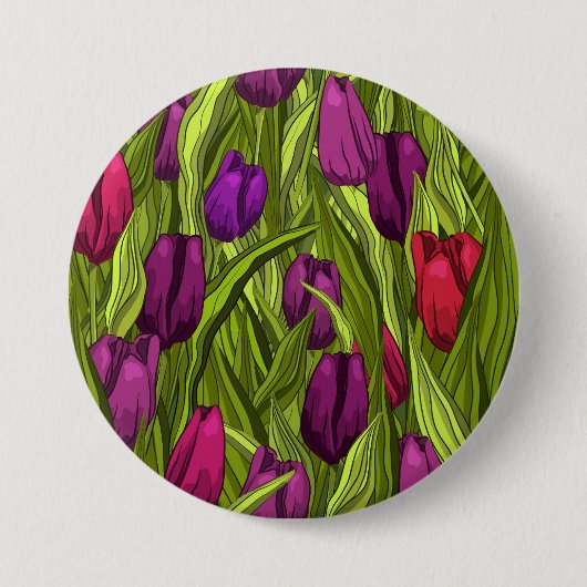 Tulpen Ronde Button 7,6 Cm (Voorkant)