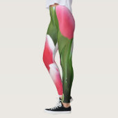 Tulpen roze groene gele bloemen Leggings (Links)