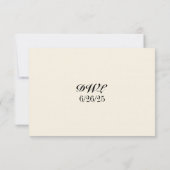 Tulpen Sonate QR Code RSVP Kaart (Achterkant)