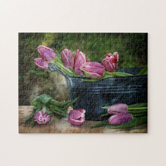 Tulpen Stilleven Legpuzzel (Horizontaal)