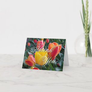 Tulpen tuin bedankkaart