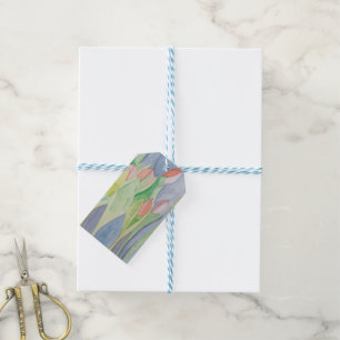 Tulpen tuin cadeaulabel