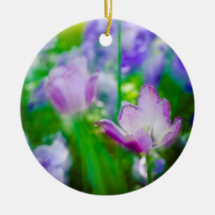 Tulpen tuin, Giverny, Frankrijk Keramisch Ornament