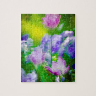 Tulpen tuin, Giverny, Frankrijk Legpuzzel