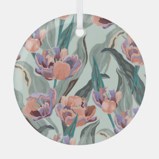 Tulpen Tuin: grote bloemen Glas Ornament