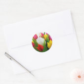 Tulpen uit Amsterdam Ronde Sticker (Envelop)