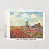 Tulpen uit nederland door Claude Monet Briefkaart (Voorkant / Achterkant)