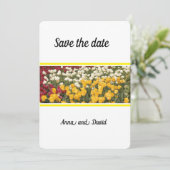Tulpen van lentevat sparen de Datum Kaart (Staand voorkant)