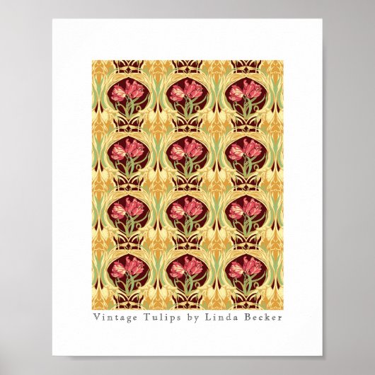  Tulpen van Linda Becker Poster (Voorkant)