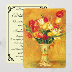 Tulpen van Pierre Renoir, Bruidsdouche in vintage Kaart