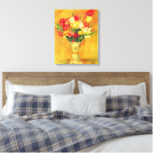 Tulpen van Pierre Renoir, impressionistische kuns Canvas Afdruk (Insitu (Slaapkamer))