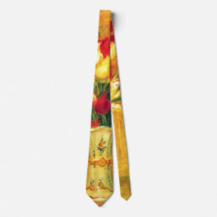 Tulpen van Pierre Renoir, impressionistische kuns Stropdas