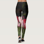 Tulpen van rood, wit en roze leggings (Achterkant)