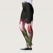 Tulpen van rood, wit en roze leggings (Links)