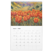 Tulpen veld waterverf schilderij 2 kalender (Mar 2026)