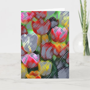Tulpen voor mam kaart