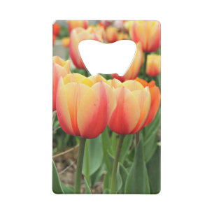 Tulpen voor spuittijd kredietkaart flessenopener
