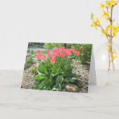 Tulpen worden snel gezond kaart (Gele Bloem)