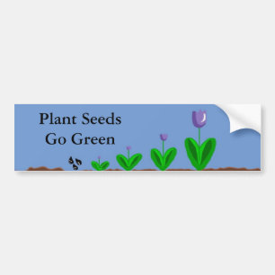 Tulpen zien groeien bumpersticker
