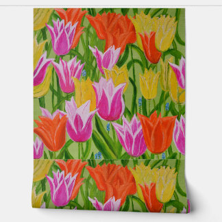 Tulpenbehang behang