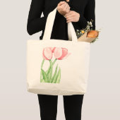 Tulpenbloei Canvas tas (Voorkant (product))