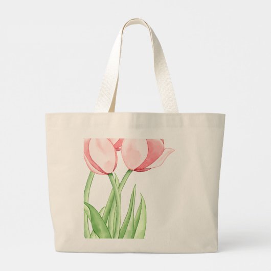 Tulpenbloei Canvas tas (Achterkant)