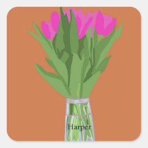  Tulpenbloem Moderne Illustratie + Naam