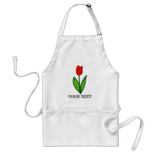tulpenbloem schort voor bloemist