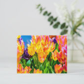 Tulpenbloemen - Bloeien Briefkaart (Staand voorkant)