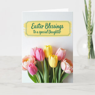 Tulpenbloesem Dochter Pasen Kaart