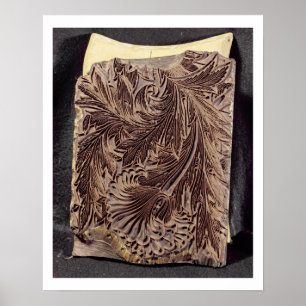 Tulpenblok, 1875 (gehouwen hout) poster