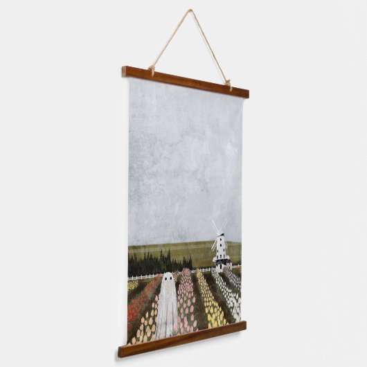 tulpengeest hangend wandkleed (Gebogen)